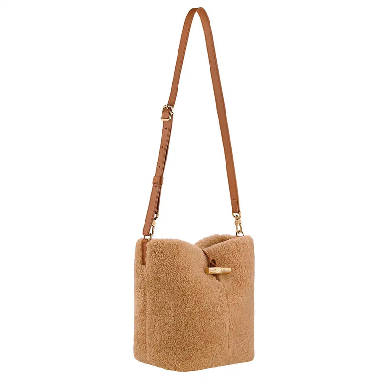Shearling sac bandouillière - Le Roseau - Camel (226)