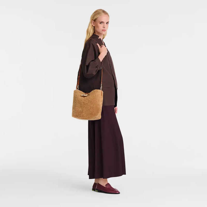 Shearling sac bandouillière - Le Roseau - Camel (226)