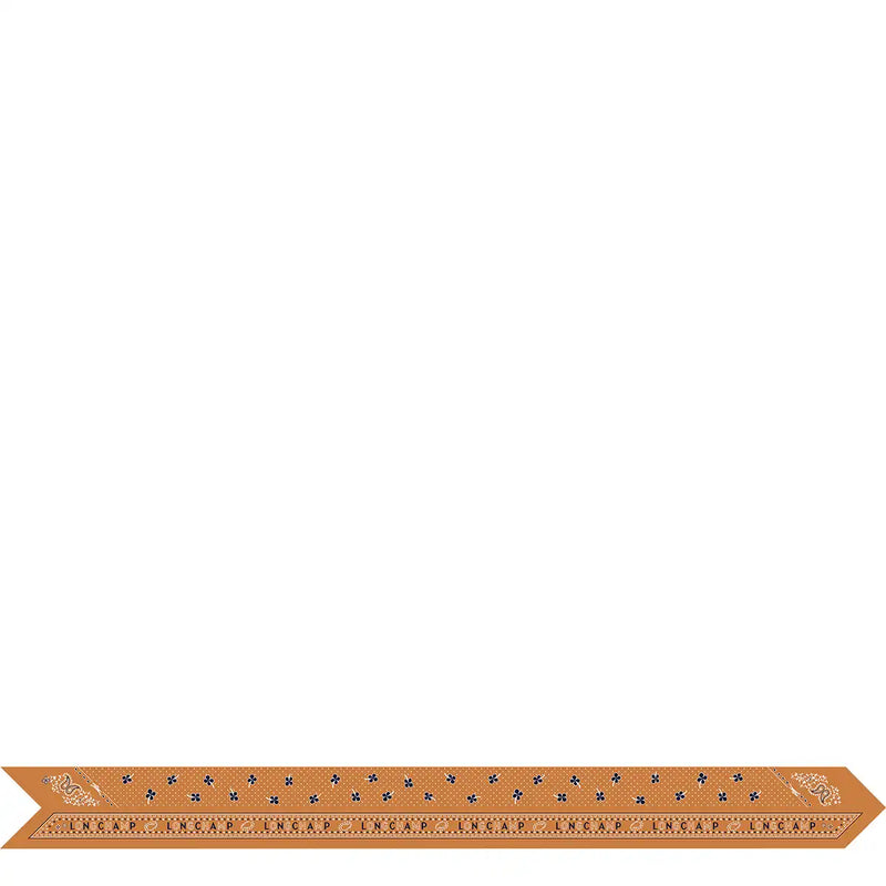 French Bandana - Ruban de soie - Ambre (490)