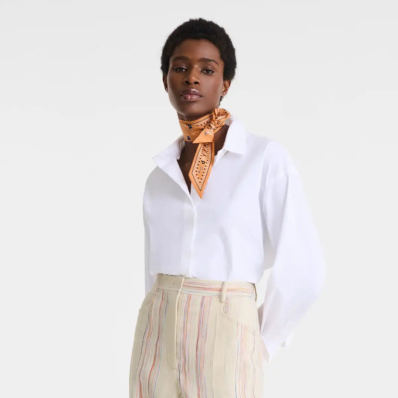 French Bandana - Ruban de soie - Ambre (490)